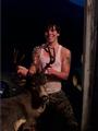 5x6 buck , his back forks have a third point , shot with a .243
