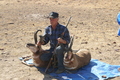 Jim Steidley, his buck on right, Wayne's on left,  August 2008