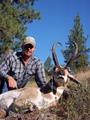 81 2/8 Boone and Crockett buck taken by Riley Morgan in Baker County, Oregon.  2010